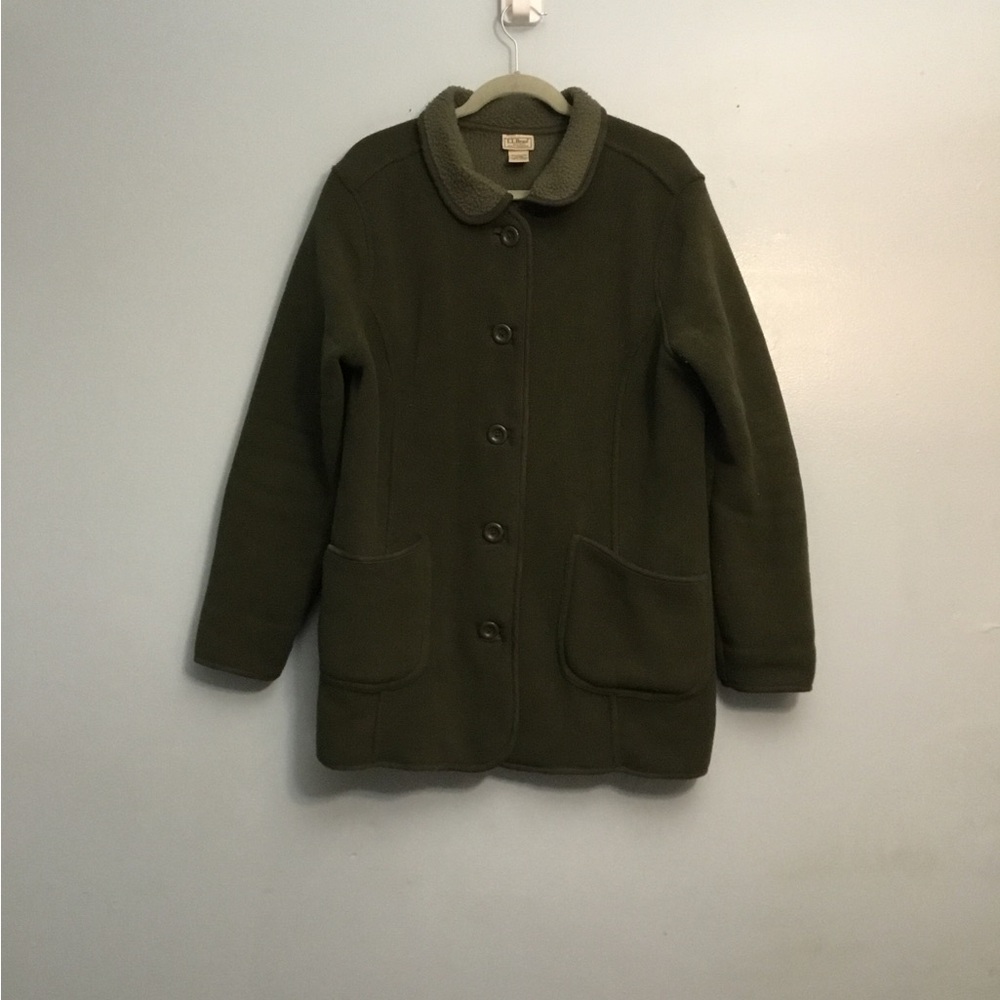 L.L. Bean Olive Teddy Jacket